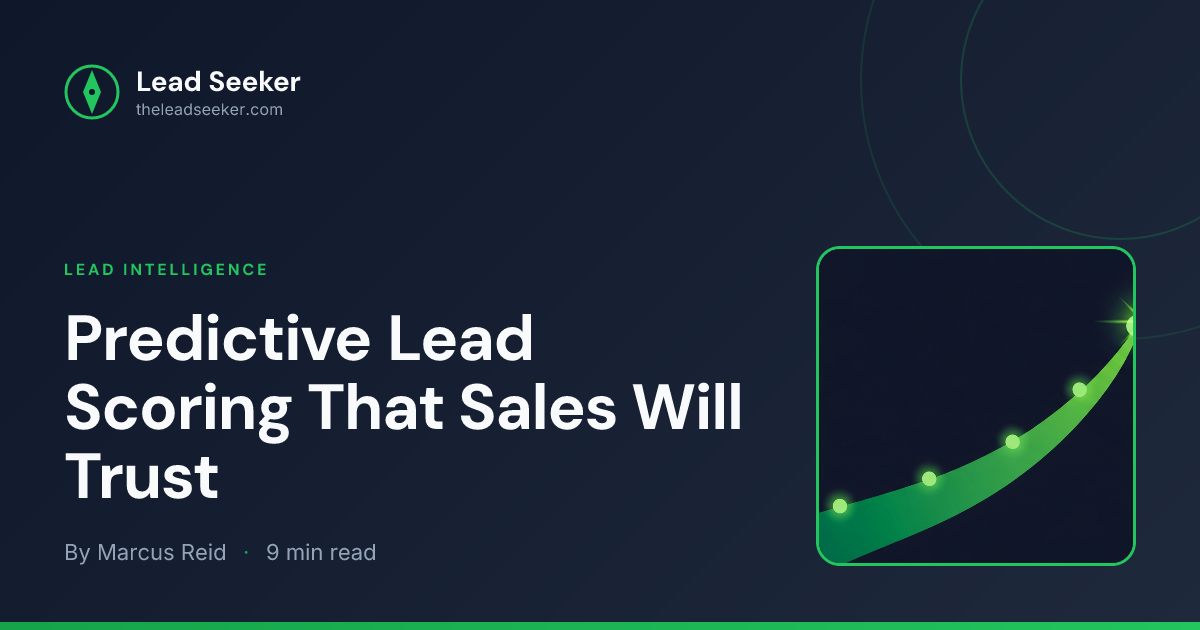 Predictive Lead Scoring Guide | Lead Seeker